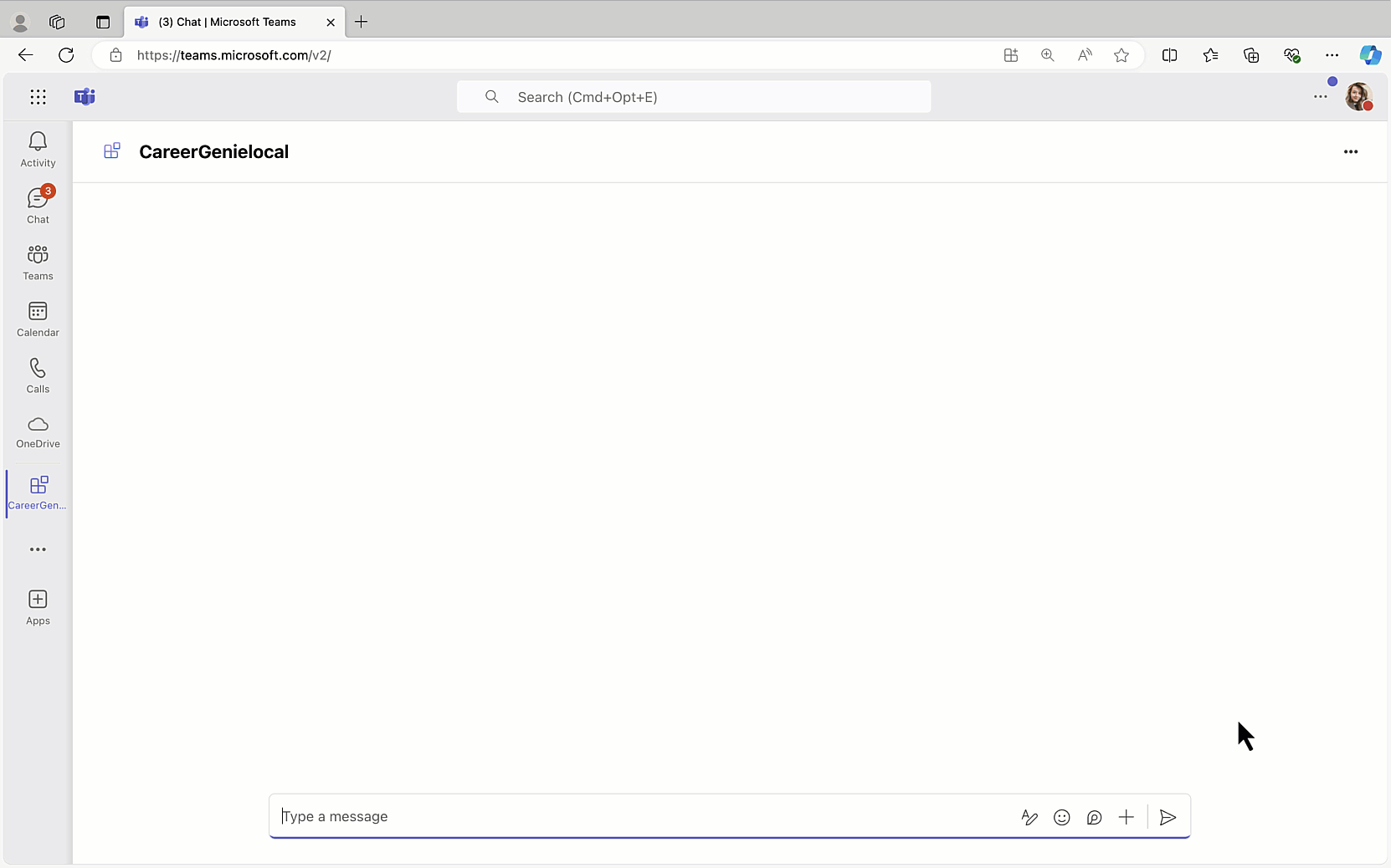Animation of the interaction with the Career Genie custom engine agent. The user interacts with the bot providing subsequent prompts and looking for a specific candidate based on some requirements.